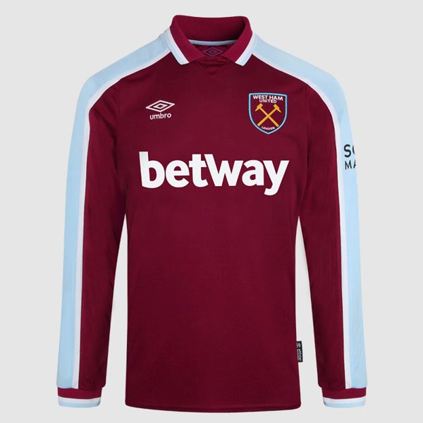 Tailandia Camiseta West Ham United ML 1st 2021-2022